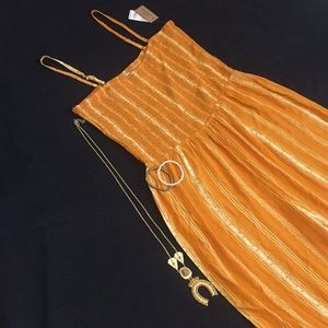 Smocked Bodice Jumpsuit